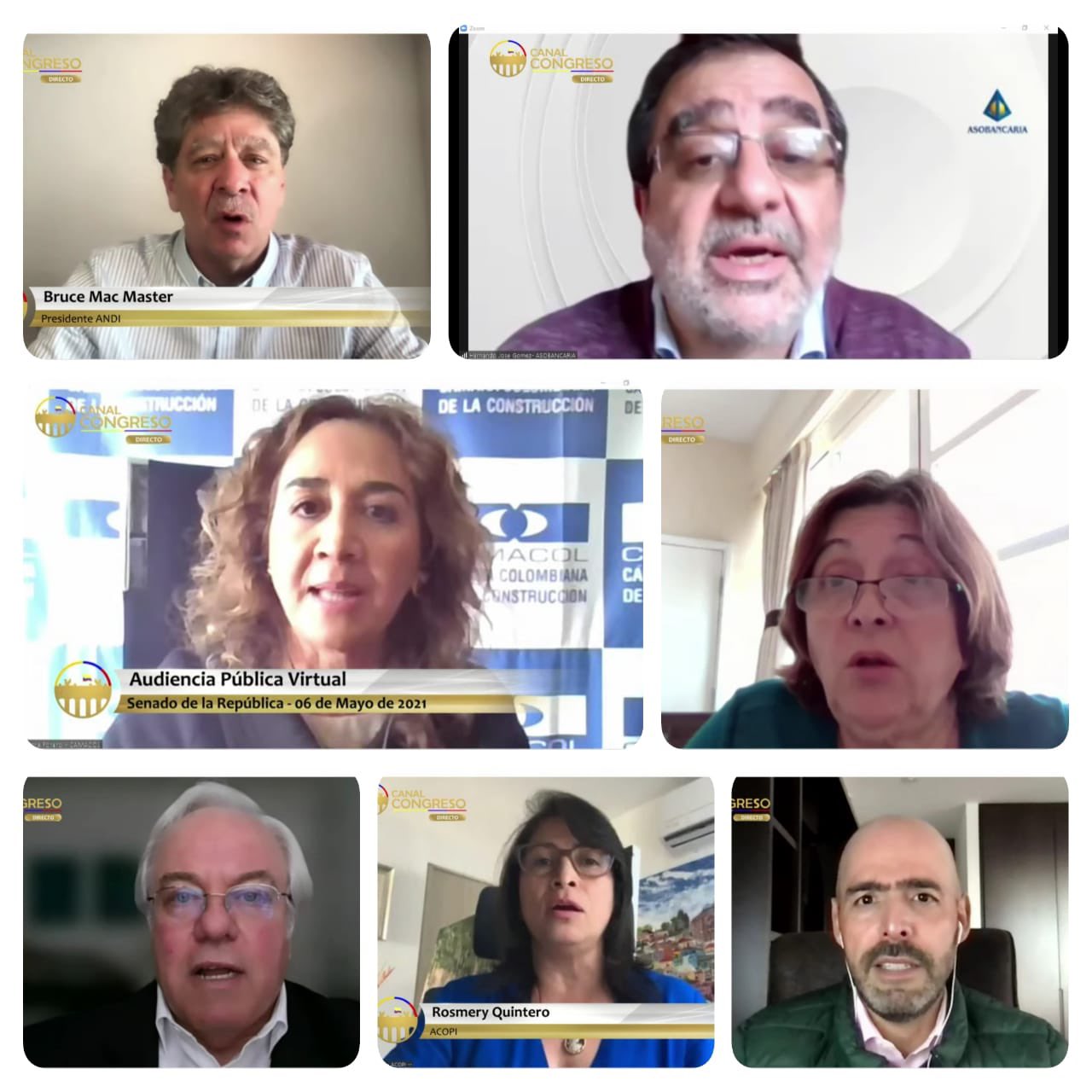 Collage industriales audiencia protestas