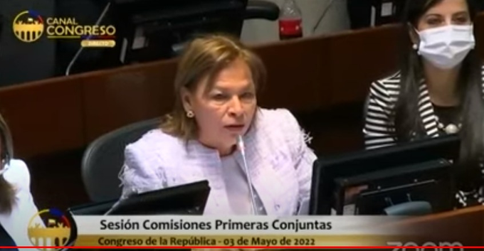 esperanza andrade comisión primera