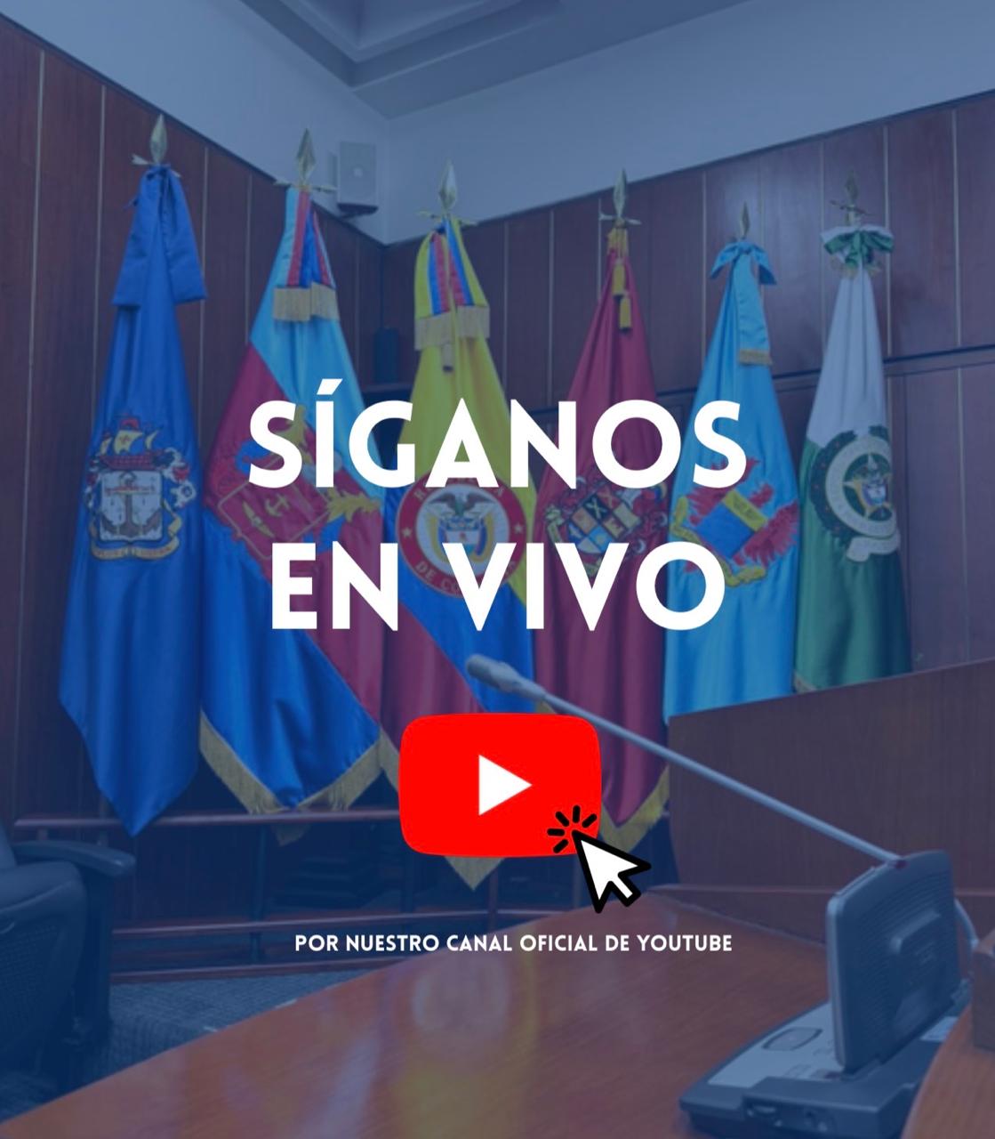 Banner Transmisión en Vivo Comisión Segunda