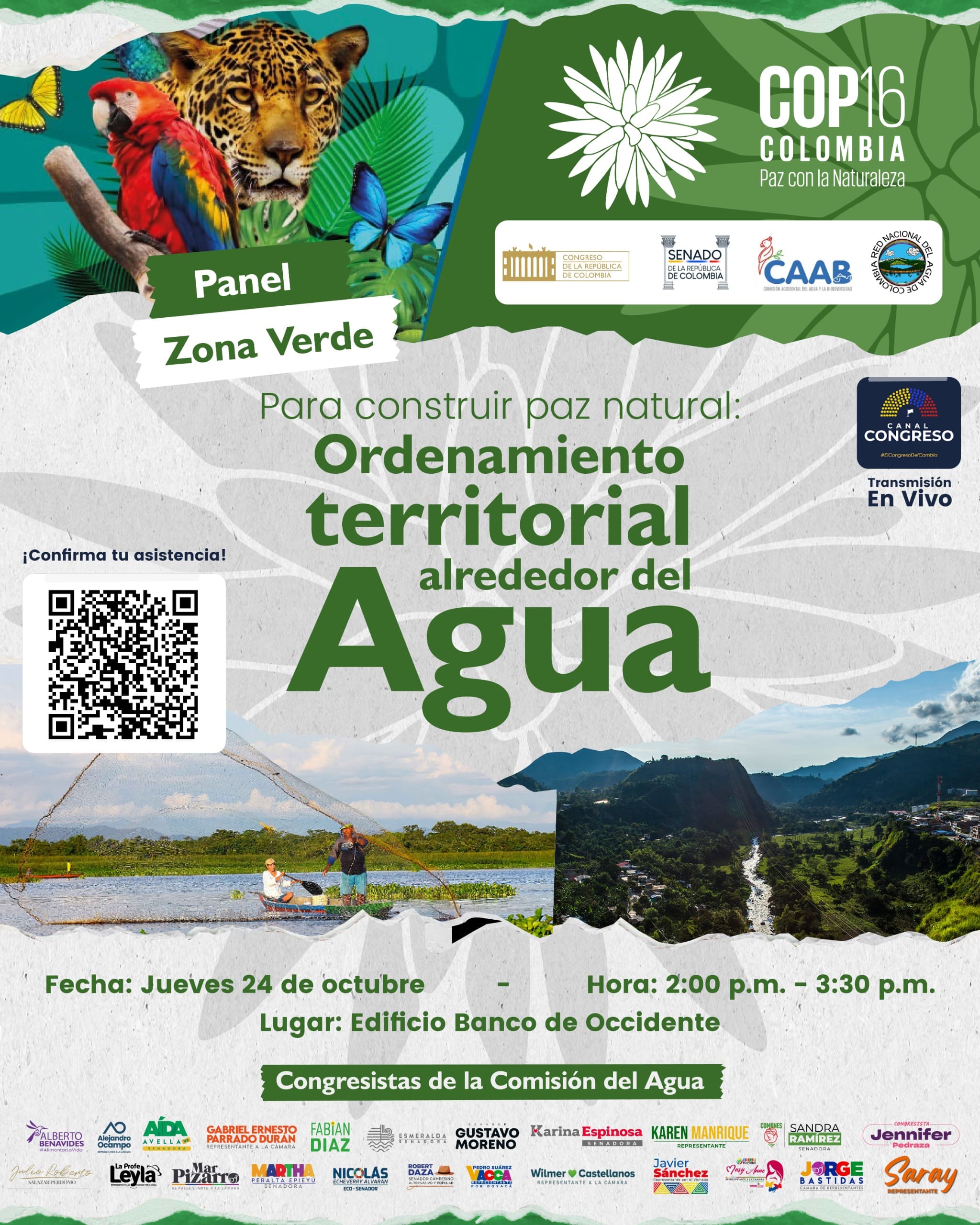 AFICHE ZONA VERDE COMISION DE AGUA COP 16 UN 